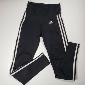 Adidas Climalite 3 Stripe Leggings Size XS